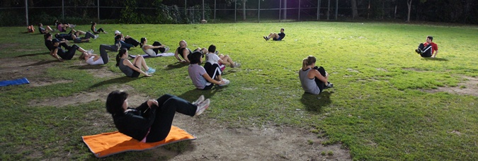 Instructor Matt and Bobby at Go Natural Vitamins